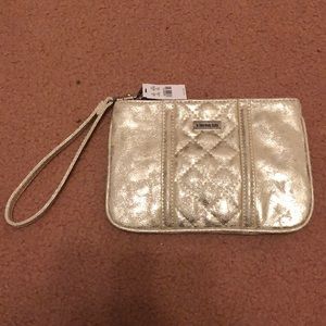 Gold textured wristlet